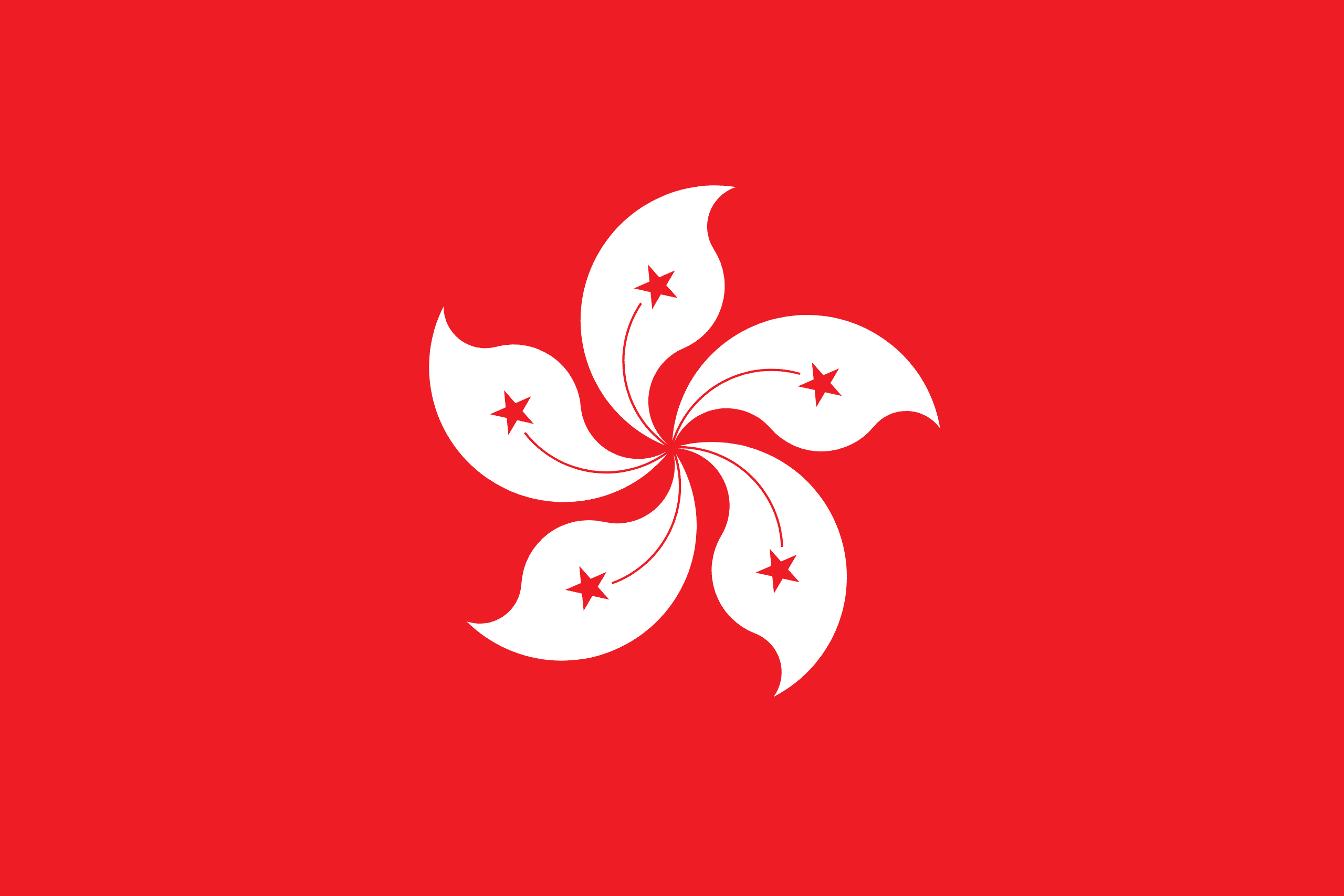 Hong Kong SAR China Flag